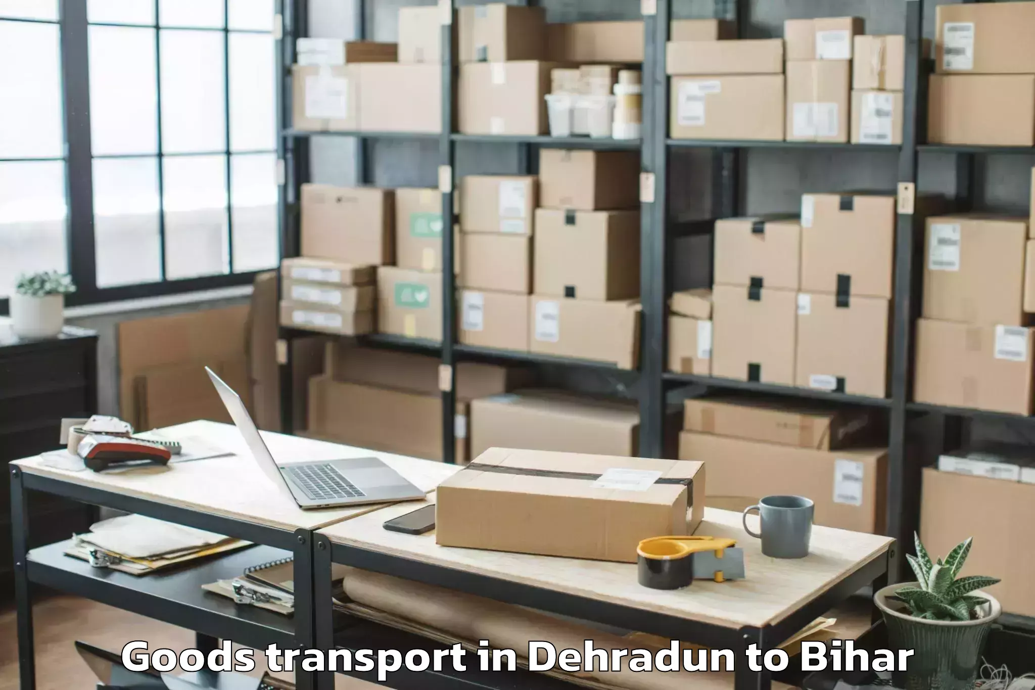 Reliable Dehradun to Ramnagar Champaran Goods Transport